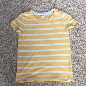 Yellow and White striped shirt